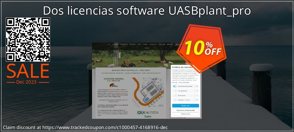 Dos licencias software UASBplant_pro coupon on World Party Day sales