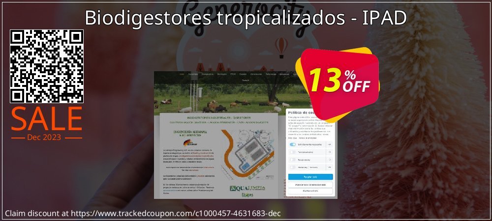 Biodigestores tropicalizados - IPAD coupon on Easter Day offering sales