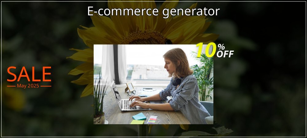 E-commerce generator coupon on National Pizza Party Day super sale