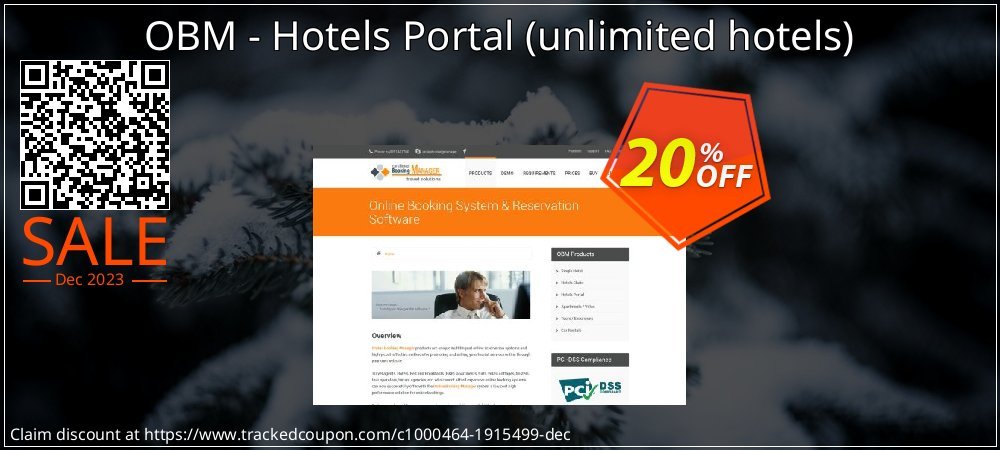 OBM - Hotels Portal - unlimited hotels  coupon on April Fools' Day sales