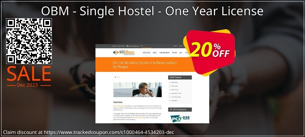 OBM - Single Hostel - One Year License coupon on Easter Day offer