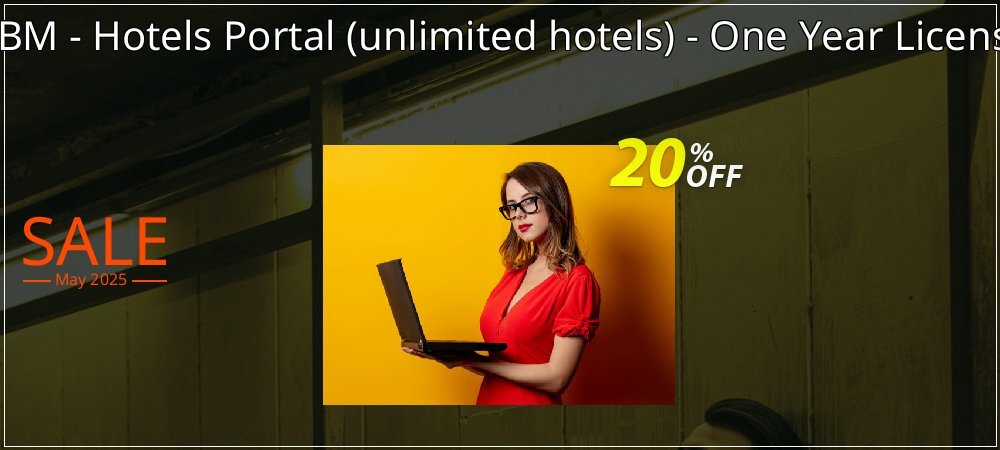 OBM - Hotels Portal - unlimited hotels - One Year License coupon on Mother's Day offering sales