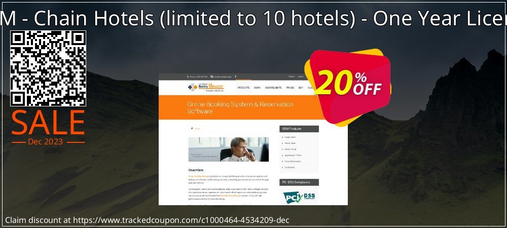 OBM - Chain Hotels - limited to 10 hotels - One Year License coupon on Tell a Lie Day promotions