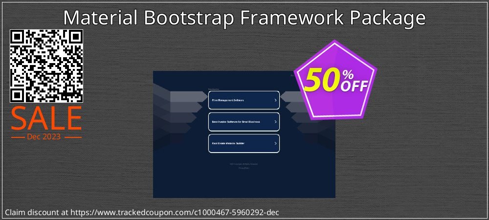 Material Bootstrap Framework Package coupon on April Fools' Day promotions