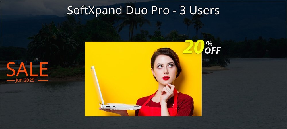 SoftXpand Duo Pro - 3 Users coupon on Eid al-Adha offering sales