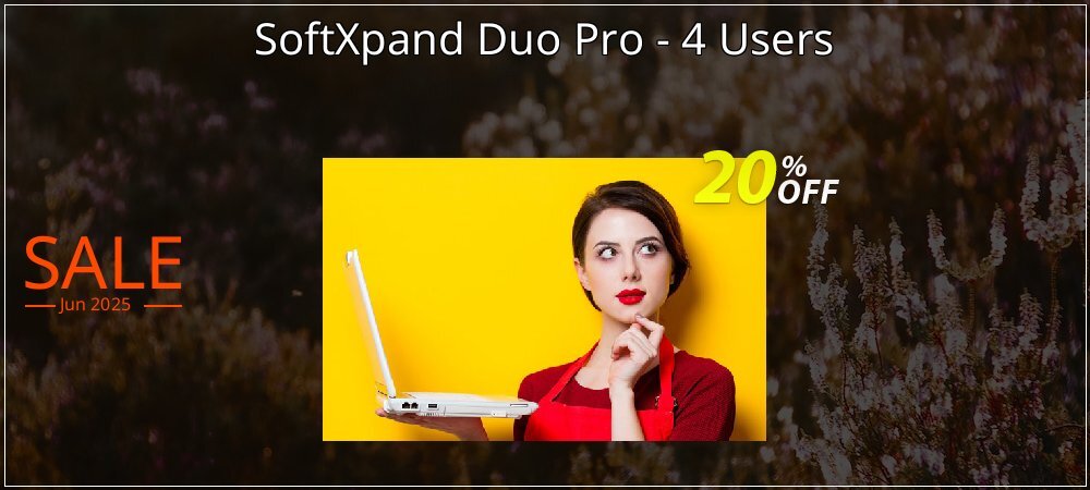 SoftXpand Duo Pro - 4 Users coupon on World Party Day discount