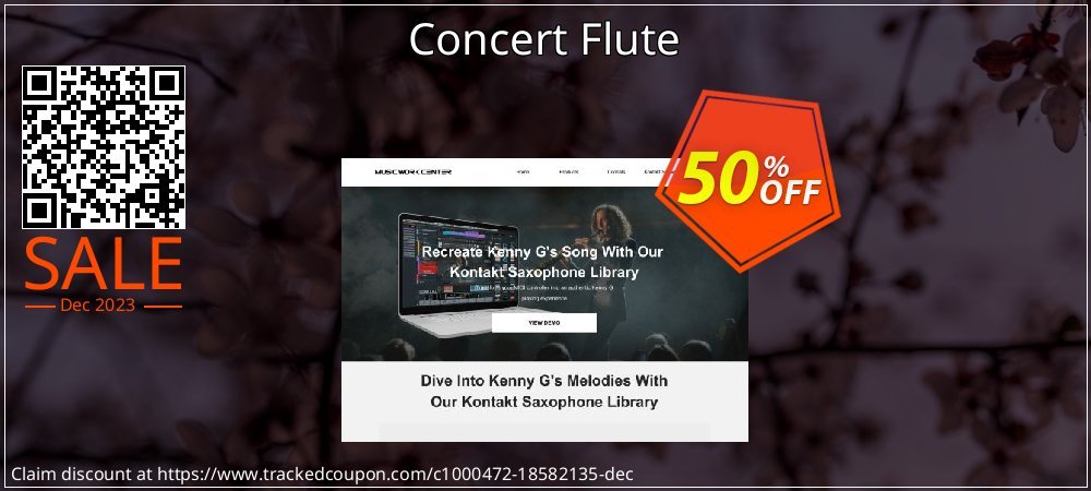 Concert Flute coupon on National Walking Day offering discount