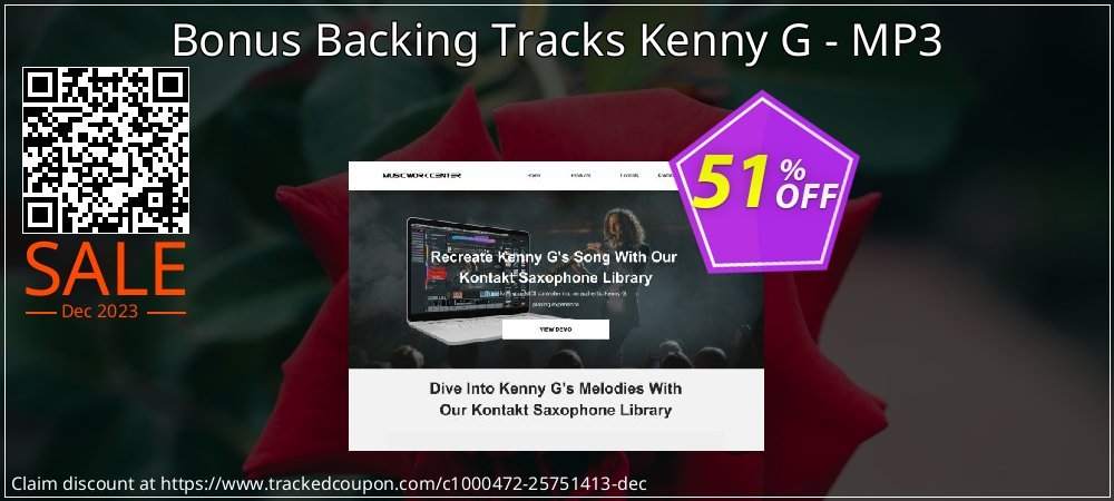 Bonus Backing Tracks Kenny G - MP3 coupon on Easter Day promotions