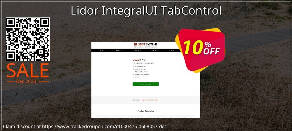 Lidor IntegralUI TabControl coupon on Working Day offering sales