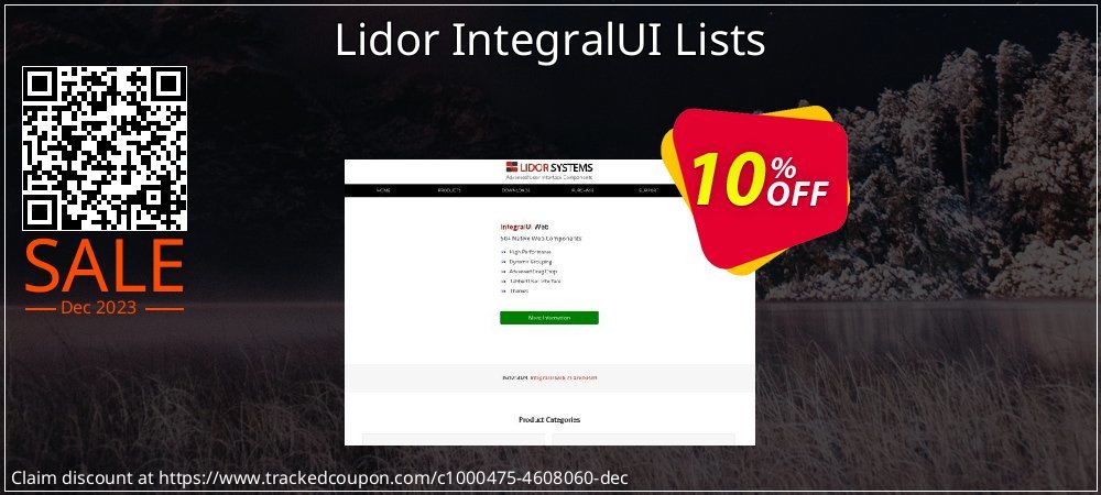 Lidor IntegralUI Lists coupon on Mother Day promotions