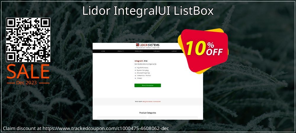 Lidor IntegralUI ListBox coupon on Working Day deals