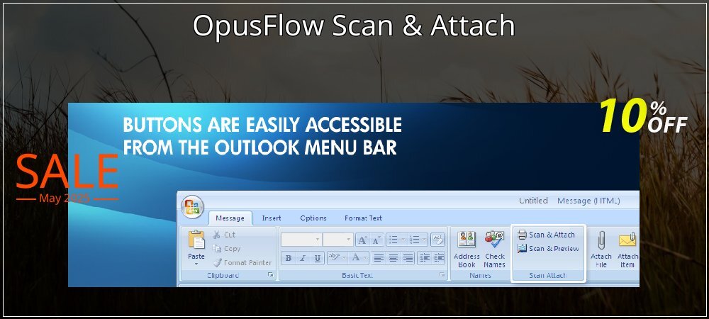 OpusFlow Scan & Attach coupon on National Loyalty Day offer