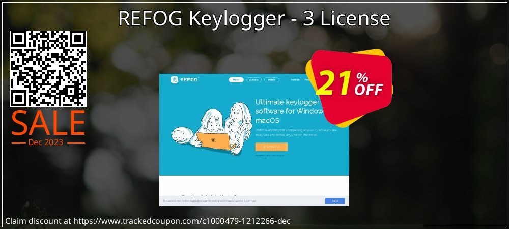 REFOG Keylogger - 3 License coupon on National Loyalty Day promotions