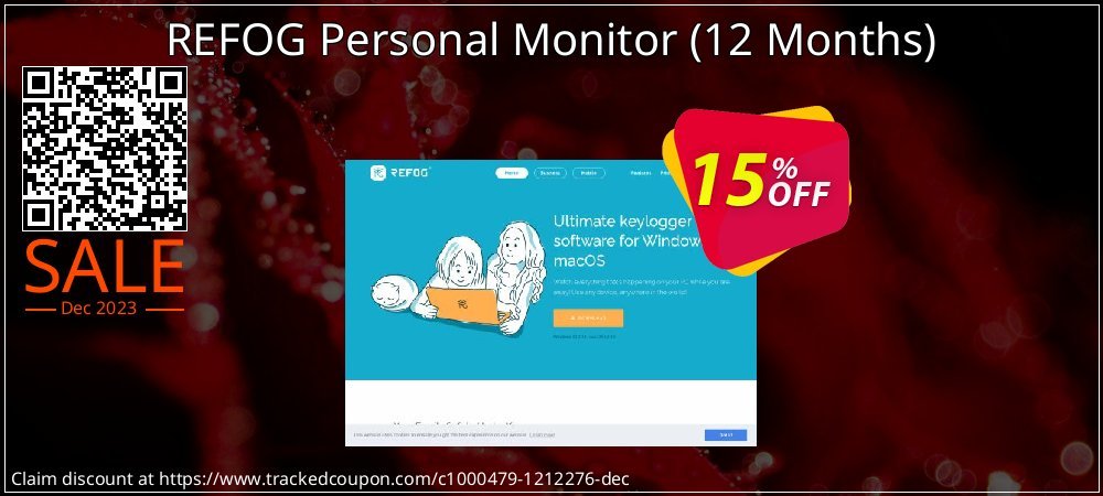 REFOG Personal Monitor - 12 Months  coupon on Palm Sunday discounts