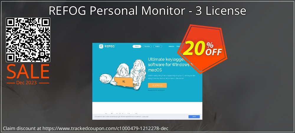 REFOG Personal Monitor - 3 License coupon on Easter Day deals