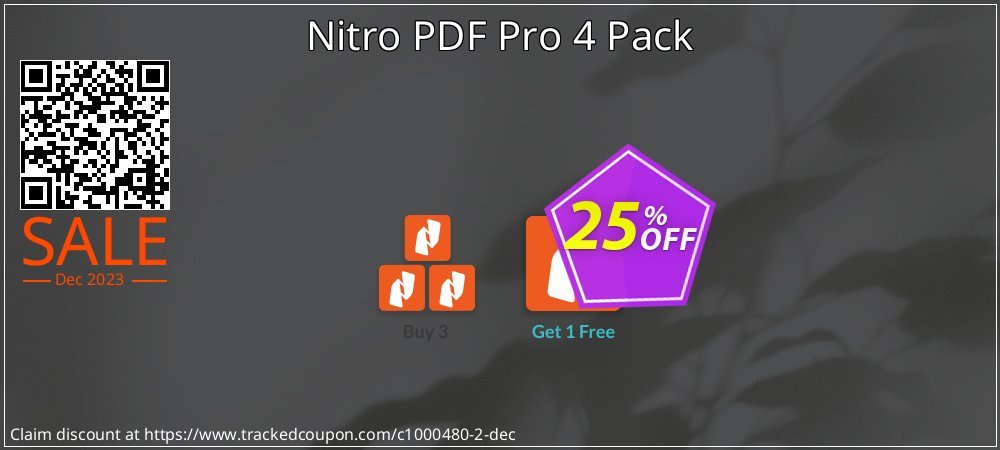 Nitro PDF Pro 4 Pack coupon on Korean New Year super sale