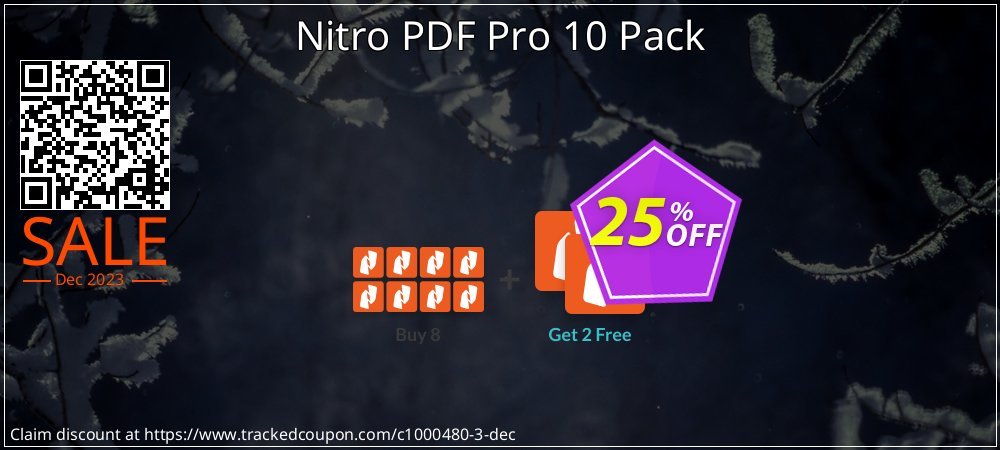 Nitro PDF Pro 10 Pack coupon on Virtual Vacation Day promotions