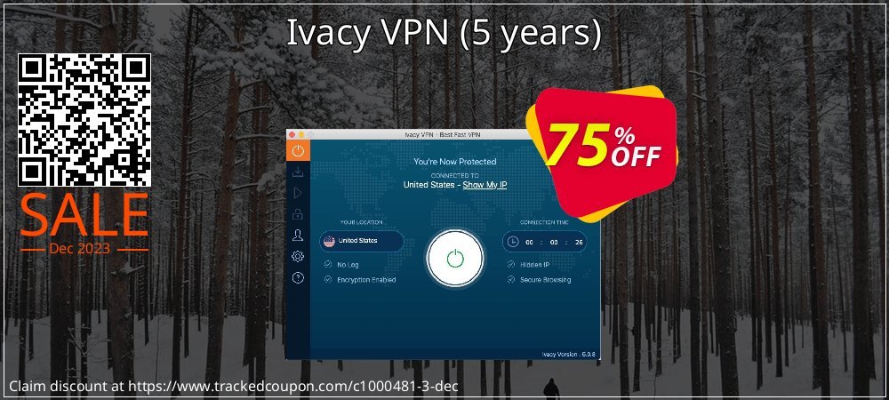 Ivacy VPN - 5 years  coupon on Columbia Day offering sales
