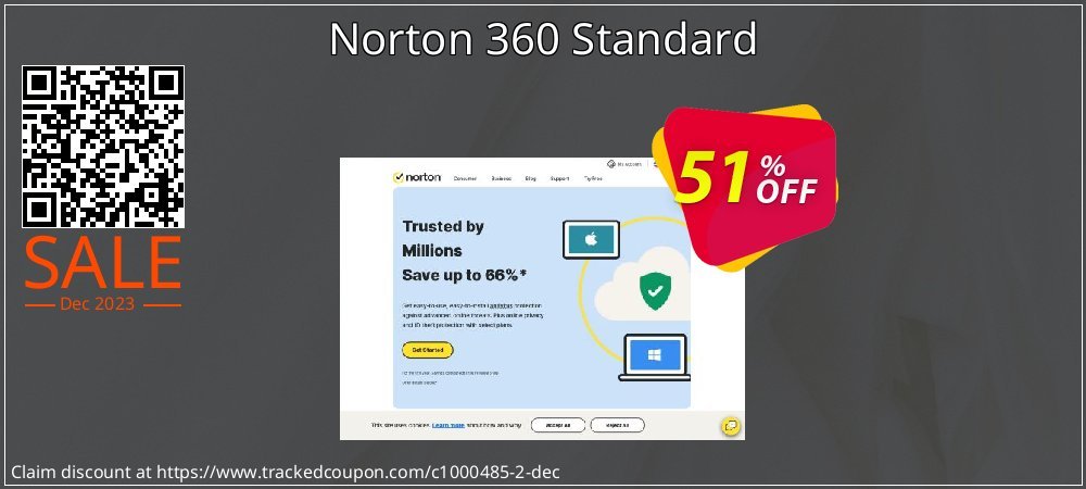 Norton 360 Standard coupon on April Fools' Day offering discount