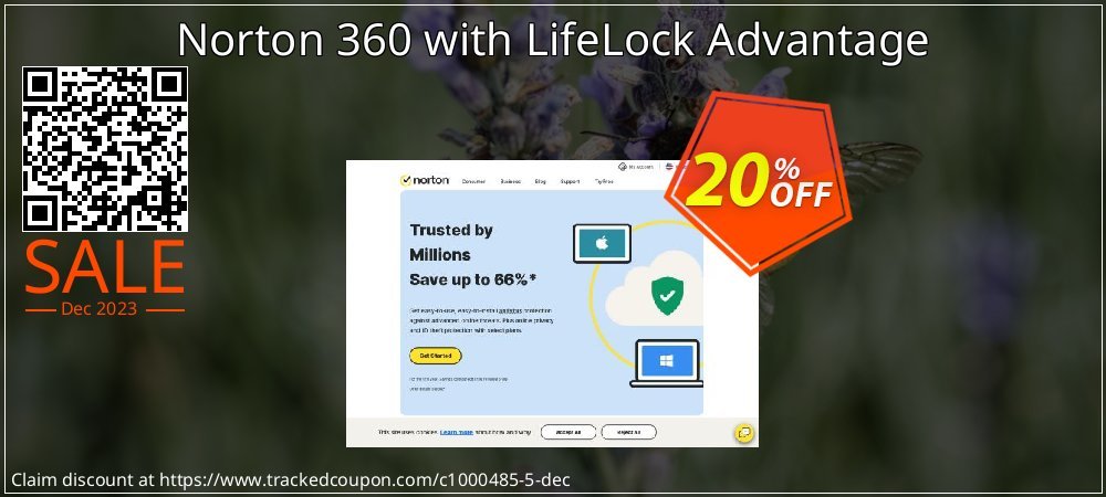 Norton 360 with LifeLock Advantage coupon on National Walking Day discounts