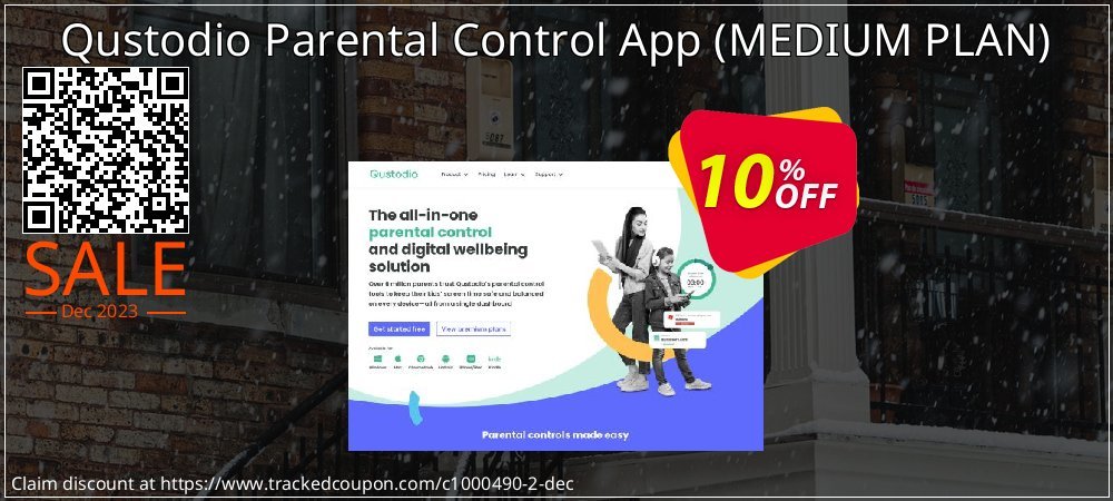 Qustodio Parental Control App - MEDIUM PLAN  coupon on April Fools' Day sales