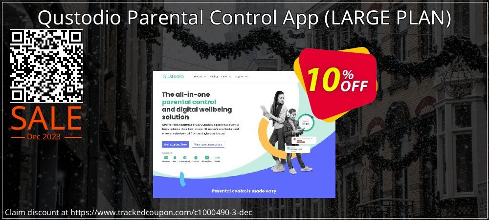Qustodio Parental Control App - LARGE PLAN  coupon on Virtual Vacation Day sales