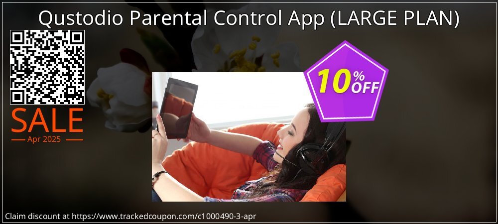 Qustodio Parental Control App - LARGE PLAN  coupon on Virtual Vacation Day sales