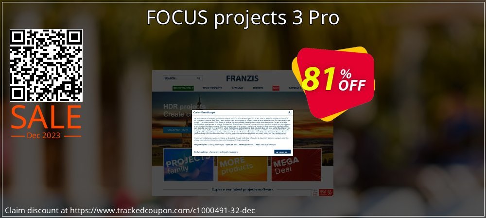 FOCUS projects 3 Pro coupon on April Fools' Day offering discount