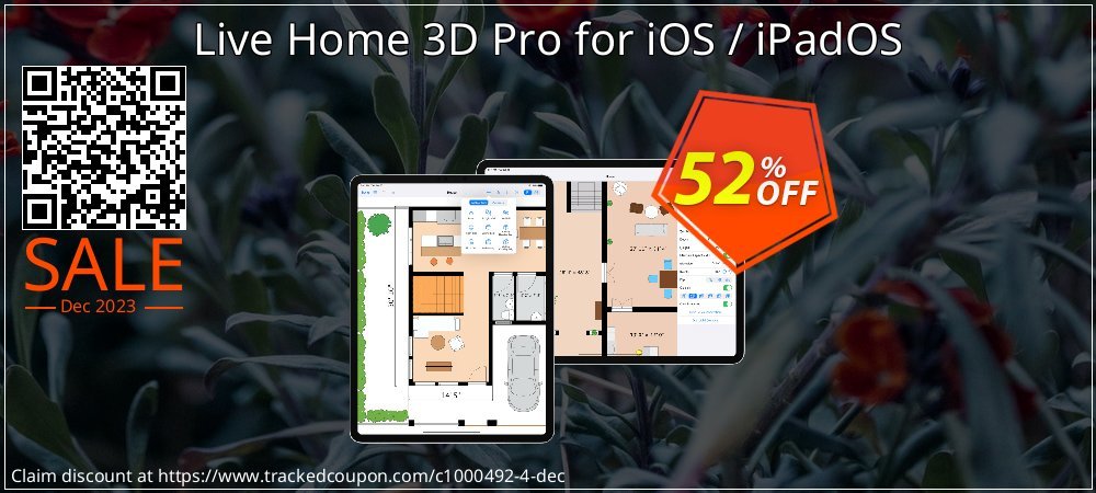 Live Home 3D Pro for iOS / iPadOS coupon on World Password Day offering sales