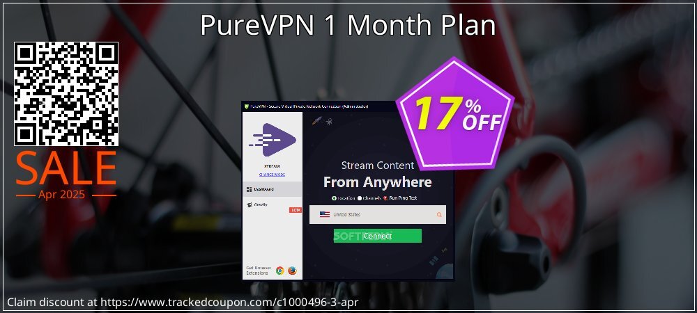 PureVPN 1 Month Plan coupon on Constitution Memorial Day promotions
