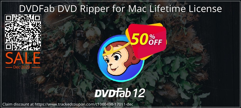 DVDFab DVD Ripper for Mac Lifetime License coupon on World Party Day discounts