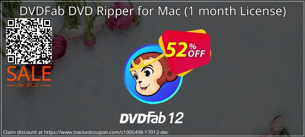 DVDFab DVD Ripper for Mac - 1 month License  coupon on Working Day sales