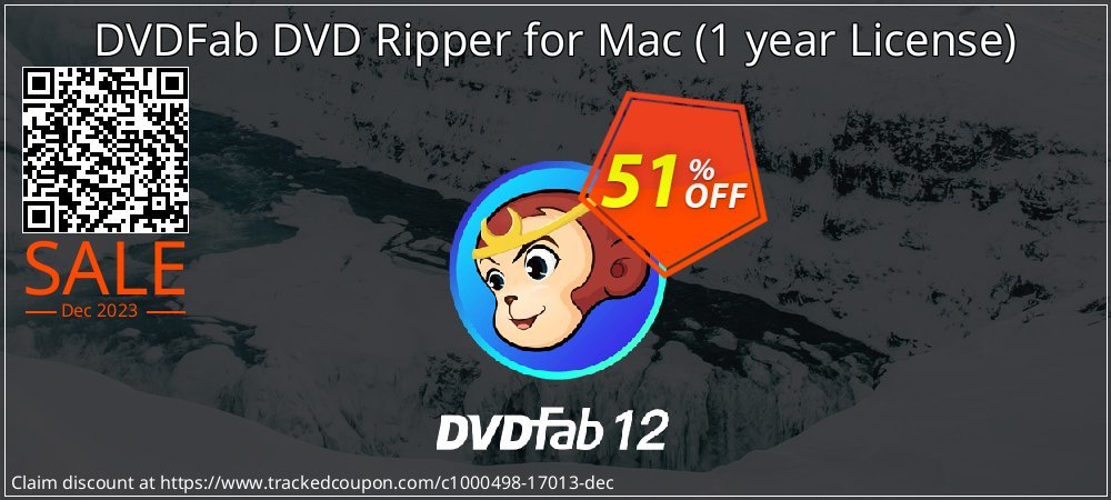 DVDFab DVD Ripper for Mac - 1 year License  coupon on Easter Day sales