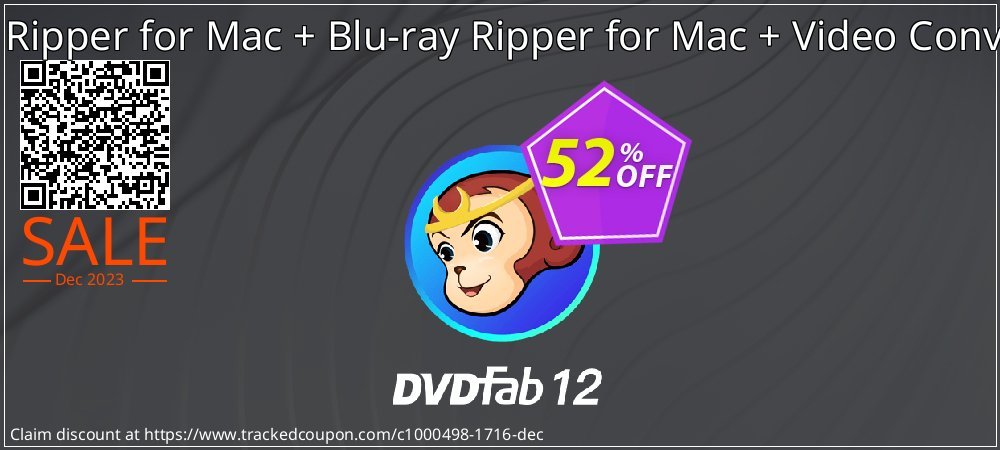 DVDFab DVD Ripper for Mac + Blu-ray Ripper for Mac + Video Converter for Mac coupon on National Loyalty Day offering discount