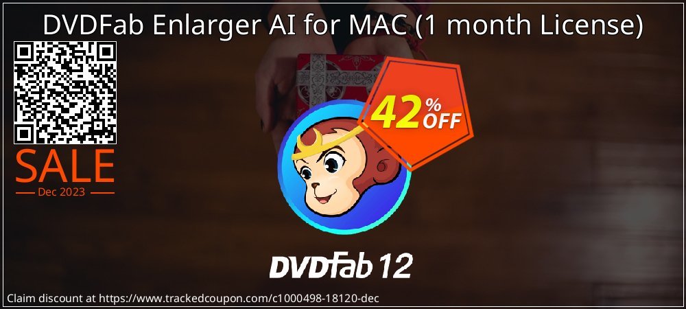 DVDFab Enlarger AI for MAC - 1 month License  coupon on Mother Day deals
