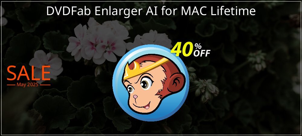 DVDFab Enlarger AI for MAC Lifetime coupon on Constitution Memorial Day offering discount