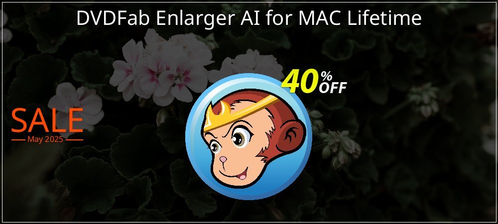 DVDFab Enlarger AI for MAC Lifetime coupon on Easter Day discount