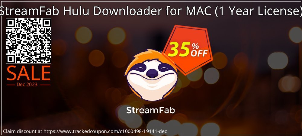 StreamFab Hulu Downloader for MAC - 1 Year License  coupon on World Whisky Day offering sales