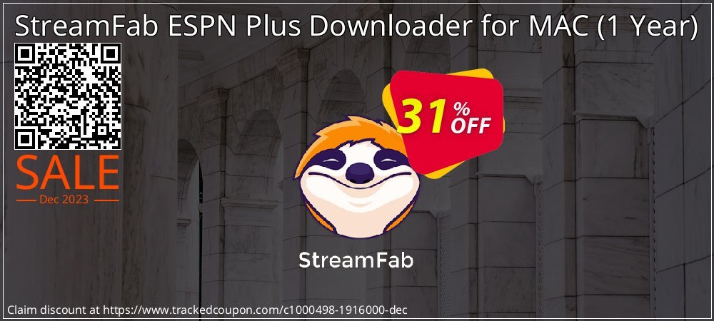 StreamFab ESPN Plus Downloader for MAC - 1 Year  coupon on World Backup Day offering discount