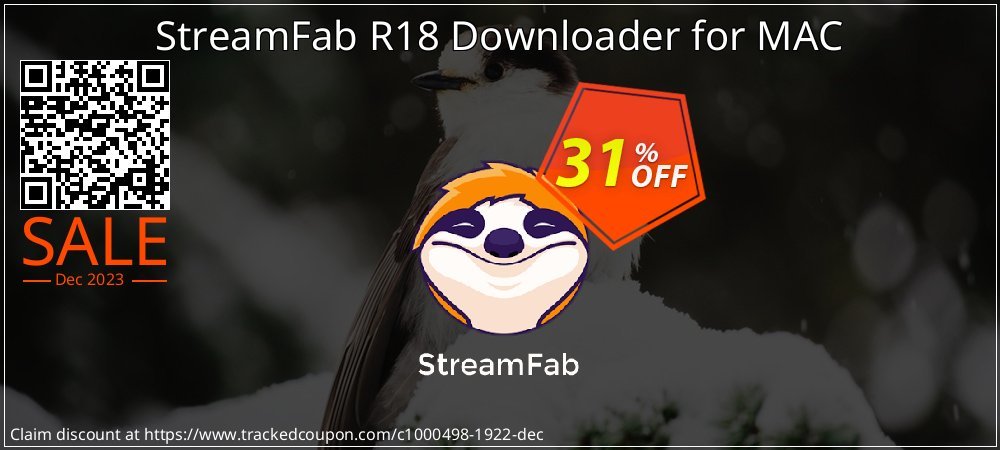 StreamFab R18 Downloader for MAC coupon on April Fools' Day offer