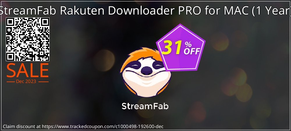 StreamFab Rakuten Downloader PRO for MAC - 1 Year  coupon on Mother Day discounts