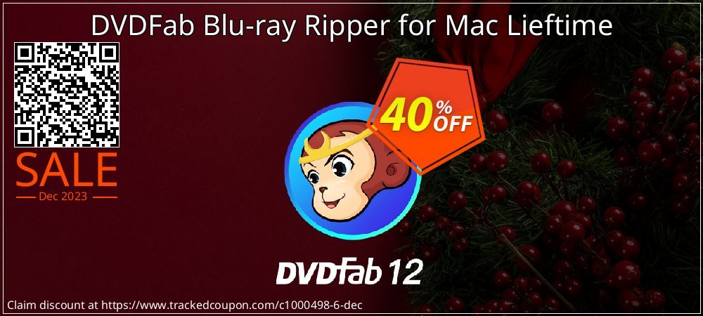 DVDFab Blu-ray Ripper for Mac Lieftime coupon on World Party Day discount