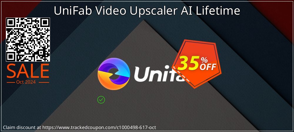 UniFab Video Upscaler AI Lifetime coupon on Working Day discount