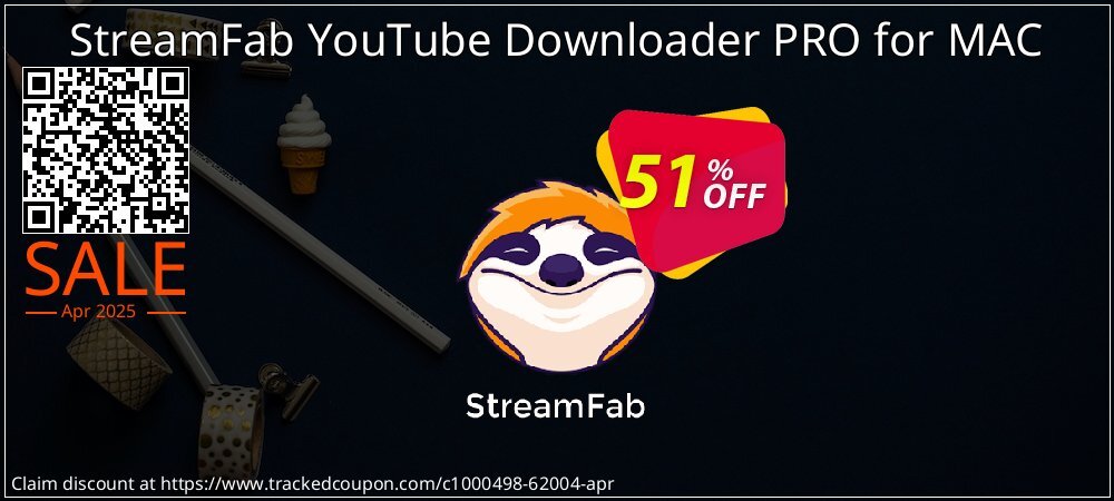 StreamFab YouTube Downloader PRO for MAC coupon on National Smile Day deals