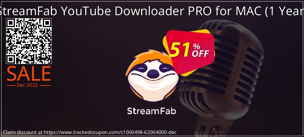 StreamFab YouTube Downloader PRO for MAC - 1 Year  coupon on National Walking Day sales