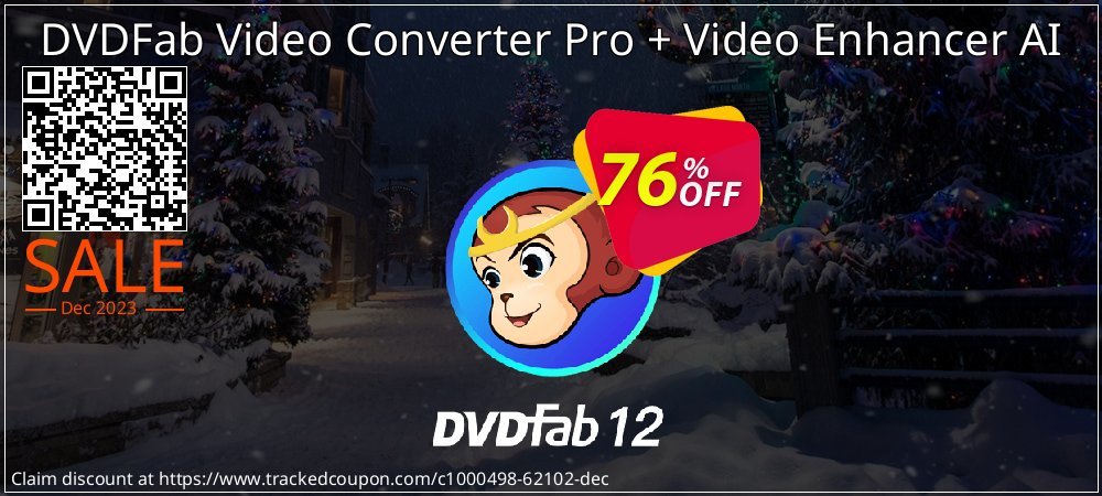 DVDFab Video Converter Pro + Video Enhancer AI coupon on April Fools Day discounts