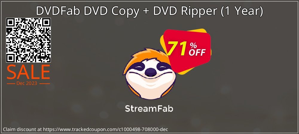 DVDFab DVD Copy + DVD Ripper - 1 Year  coupon on National Walking Day discount