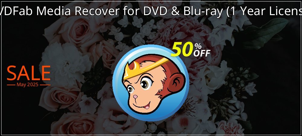 DVDFab Media Recover for DVD & Blu-ray - 1 Year License  coupon on April Fools Day sales