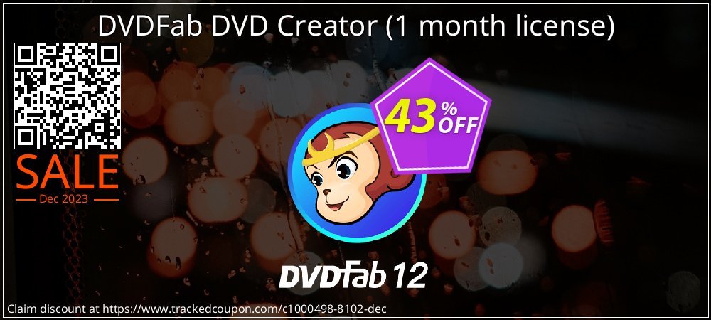 DVDFab DVD Creator - 1 month license  coupon on April Fools Day discounts