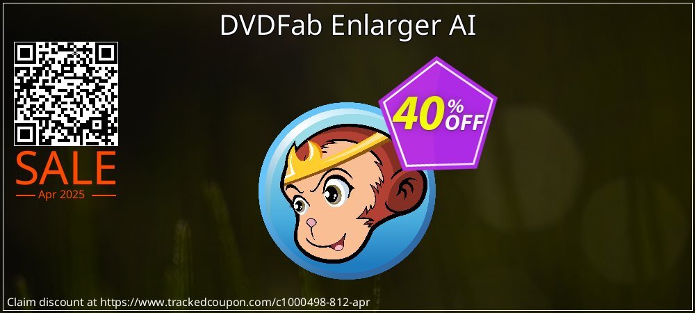 DVDFab Enlarger AI coupon on April Fools' Day promotions